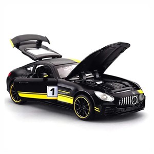 اسباب بازی ماشین فلزی چه ژی مشکی طرح مرسدس بنز مقیاس 1:24 مدل Benz AMG GTR Racing Car_اسباب بازی