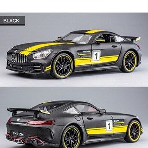 اسباب بازی ماشین فلزی چه ژی مشکی طرح مرسدس بنز مقیاس 1:24 مدل Benz AMG GTR Racing Car_اسباب بازی