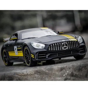 اسباب بازی ماشین فلزی چه ژی مشکی طرح مرسدس بنز مقیاس 1:24 مدل Benz AMG GTR Racing Car_اسباب بازی