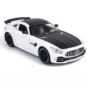 اسباب بازی ماشین فلزی چه ژی سفید طرح مرسدس بنز مقیاس 1:24 مدل Benz AMG GTR Racing Car_اسباب بازی