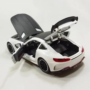 اسباب بازی ماشین فلزی چه ژی سفید طرح مرسدس بنز مقیاس 1:24 مدل Benz AMG GTR Racing Car_اسباب بازی
