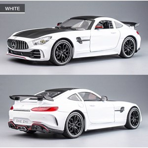 اسباب بازی ماشین فلزی چه ژی سفید طرح مرسدس بنز مقیاس 1:24 مدل Benz AMG GTR Racing Car_اسباب بازی