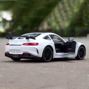 اسباب بازی ماشین فلزی چه ژی سفید طرح مرسدس بنز مقیاس 1:24 مدل Benz AMG GTR Racing Car_اسباب بازی