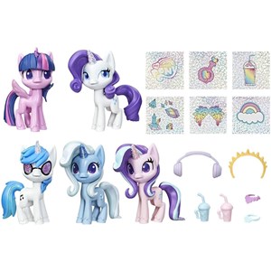 ست 5 تایی فیگورهای مای لیتل پونی My Little Pony به همراه 12 سورپرایز_اسباب بازی