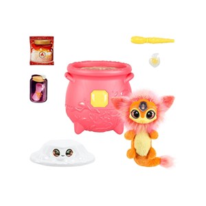 مجیک میکسیز دیگ جادویی با عروسک پولیشی سورپرایزی با جادوی آتش مدل Moose - Magic Mixies - Magical Gem Surprise - Cauldron Fire Magic_اسباب بازی