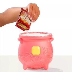 مجیک میکسیز دیگ جادویی با عروسک پولیشی سورپرایزی با جادوی آتش مدل Moose - Magic Mixies - Magical Gem Surprise - Cauldron Fire Magic_اسباب بازی