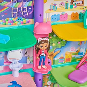 ست خانه عروسکی 60 سانتی گبی مدل Spin Master - DreamWorks - Gabby’s Dollhouse - Gabby's Purrfect Dollhouse_اسباب بازی