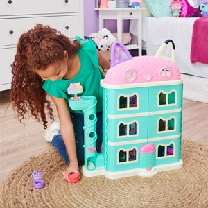 ست خانه عروسکی 60 سانتی گبی مدل Spin Master - DreamWorks - Gabby’s Dollhouse - Gabby's Purrfect Dollhouse_اسباب بازی