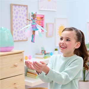 عروسک دخترانه پری پرنده کاوائی پاستل مدل Spin Master - Hatchimal - Crystal Flyers - Pastel Kawaii Doll Magical Flying Toy with Lights_اسباب بازی