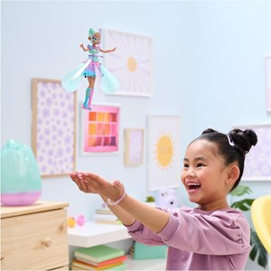 عروسک دخترانه پری پرنده کاوائی پاستل مدل Spin Master - Hatchimal - Crystal Flyers - Pastel Kawaii Doll Magical Flying Toy with Lights_اسباب بازی