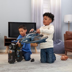 ست جنگی 4 در 1 نگهبان 76 سانتی شهر گاتهام بتمن مدل Spin Master - DC Comics - Batman Gotham City Guardian Playset - 4 in 1 Transformation_اسباب بازی