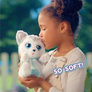 عروسک رباتیک فلوی هاپو خوابالو هاسکی مدل IMC Toys - Baby Paws - Sleeping Puppies_اسباب بازی