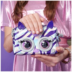 کیف جادویی پرس پتس متالیک زبرا مدل Spin Master - Purse Pets - Rebel Stripez Interactive Purse Pet_اسباب بازی