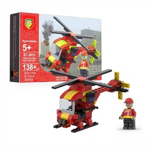 لگو سیتی هلیکوپتر آتش نشانی 138 قطعه مدل BT-3013_اسباب بازی