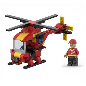 لگو سیتی هلیکوپتر آتش نشانی 138 قطعه مدل BT-3013_اسباب بازی
