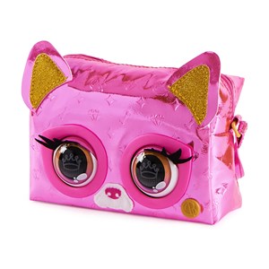 کیف جادویی پرس پتس متالیک پاپی صورتی مدل Spin Master - Purse Pets - Flashy Frenchie Interactive Purse Pet_اسباب بازی