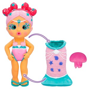 عروسک دخترانه لیلا پری دریایی دم جادویی 23 سانتی مدل IMC Toys - Bloopies - Magic Tail Mermaids - Layla_اسباب بازی