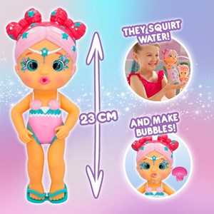 عروسک دخترانه لیلا پری دریایی دم جادویی 23 سانتی مدل IMC Toys - Bloopies - Magic Tail Mermaids - Layla_اسباب بازی