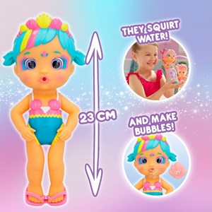 عروسک دخترانه لاولی پری دریایی دم جادویی 23 سانتی مدل IMC Toys - Bloopies - Magic Tail Mermaids - Lovely_اسباب بازی
