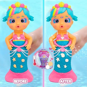 عروسک دخترانه لاولی پری دریایی دم جادویی 23 سانتی مدل IMC Toys - Bloopies - Magic Tail Mermaids - Lovely_اسباب بازی