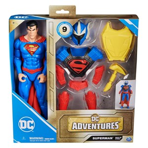 اکشن فیگور 30 سانتی سوپرمن به همراه اکسسوری مدل Spin Master - DC Comics - Adventures - Superman Man of Steel -Action Figures with 9 Armor Accessories_اسباب بازی