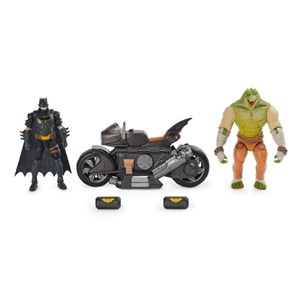 اکشن فیگورهای 10 سانتی بتمن و کروکودیل به همراه Batcycle مدل Spin Master - DC Comics - Batman Transforming Batcycle Battle Pack_اسباب بازی