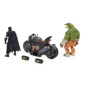 اکشن فیگورهای 10 سانتی بتمن و کروکودیل به همراه Batcycle مدل Spin Master - DC Comics - Batman Transforming Batcycle Battle Pack_اسباب بازی