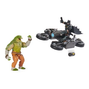 اکشن فیگورهای 10 سانتی بتمن و کروکودیل به همراه Batcycle مدل Spin Master - DC Comics - Batman Transforming Batcycle Battle Pack_اسباب بازی
