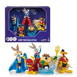 اکشن فیگورهای لونی تونز ست 5 تایی مدل Spin Master - Looney Tunes Mash Up Pack Limited Edition - 5 Iconic Looney Tunes X DC Super Hero Action Figures_اسباب بازی