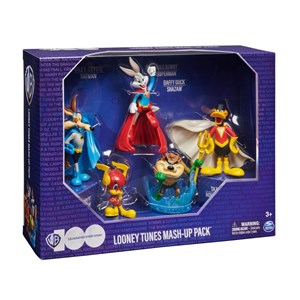 اکشن فیگورهای لونی تونز ست 5 تایی مدل Spin Master - Looney Tunes Mash Up Pack Limited Edition - 5 Iconic Looney Tunes X DC Super Hero Action Figures_اسباب بازی