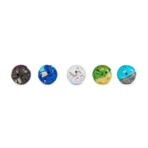 مبارزه باکوگان Bakugan سری Special Attack با لانچر آبی پک 5 تایی مدل Spin Master - Bakugan - Battle 5 Pack - Customizable Spinning Action Figure and Trading Cards_اسباب بازی