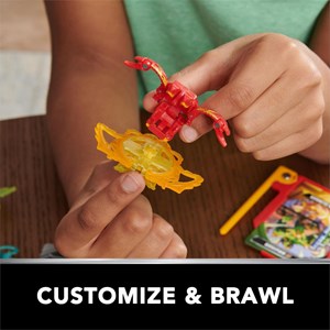 مبارزه باکوگان Bakugan سری Special Attack با لانچر آبی پک 5 تایی مدل Spin Master - Bakugan - Battle 5 Pack - Customizable Spinning Action Figure and Trading Cards_اسباب بازی