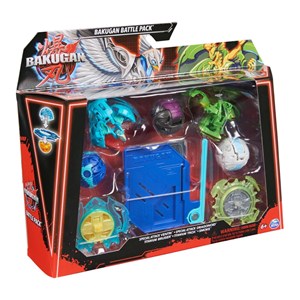 مبارزه باکوگان Bakugan سری Special Attack با لانچر آبی پک 5 تایی مدل Spin Master - Bakugan - Battle 5 Pack - Customizable Spinning Action Figure and Trading Cards_اسباب بازی