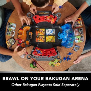 مبارزه باکوگان Bakugan سری Special Attack با لانچر سفید پک 5 تایی مدل Spin Master - Bakugan - Battle 5 Pack - Customizable Spinning Action Figure and Trading Cards_اسباب بازی