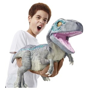 عروسک رباتیک دایناسور 30 سانتی Jurassic World مدل Wow! Stuff - Jurassic World - Real FX Baby Blue - Animatronic Dinosaur_اسباب بازی