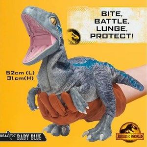عروسک رباتیک دایناسور 30 سانتی Jurassic World مدل Wow! Stuff - Jurassic World - Real FX Baby Blue - Animatronic Dinosaur_اسباب بازی