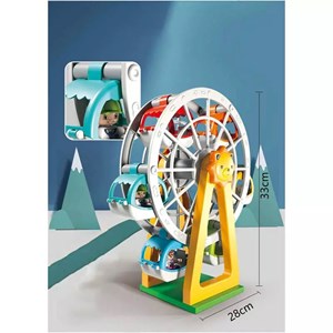 لگو دوپلو دو حالته شهربازی و چرخ و فلک 182 قطعه مدل LXA919_اسباب بازی