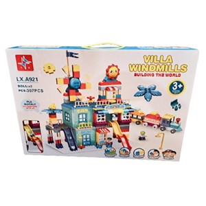 لگو دوپلو شهربازی همراه با قطار 307 قطعه مدل LXA921_اسباب بازی