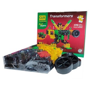 اسباب بازی ساختنی 170 قطعه سه در یک کلیکس توی CLIX TOY_اسباب بازی