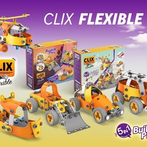 اسباب بازی ساختنی 148 قطعه پنج در یک کلیکس توی CLIX TOY_اسباب بازی