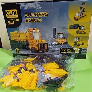 اسباب بازی ساختنی 97 قطعه پنج در یک کلیکس توی CLIX TOY_اسباب بازی