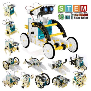 اسباب بازی ساختنی ربات خورشیدی در 13 مدل مختلف ربات SOLAR ROBAT 13 IN 1 KIT_اسباب بازی
