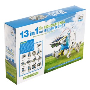 اسباب بازی ساختنی ربات خورشیدی در 13 مدل مختلف ربات SOLAR ROBAT 13 IN 1 KIT_اسباب بازی