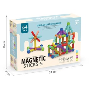 اسباب بازی مگنت مغناطیسی 64 قطعه PLAY MAGNET_اسباب بازی