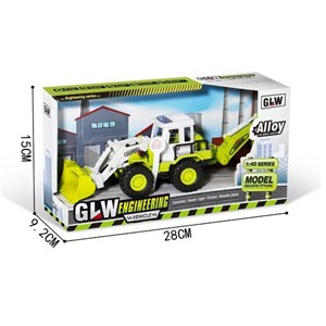 اسباب بازی ماشین فلزی لودر مقیاس 1:40 GLW ENGINEERING VEHICLE_اسباب بازی