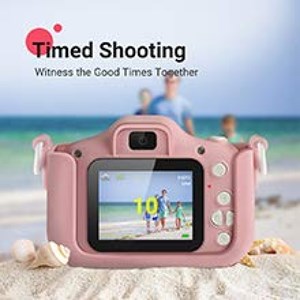 دوربین عکاسی و فیلمبرداری دیجیتال کودک ۱2 مگاپیکسل صورتی مدل AX6065 Kids Camera Digital_اسباب بازی