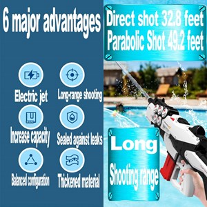 تفنگ اسباب بازی آب پاش بزرگ شارژی مدل اختاپوس Automatic Water Gun Octopus_اسباب بازی
