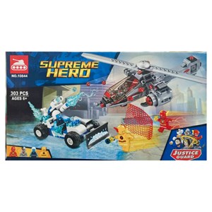 لگو دی سی هلیکوپتر فلش و ماشین قاتل یخ‌ زده سوپر هیرو 303 قطعه سری مدل Supreme Hero 10844_اسباب بازی