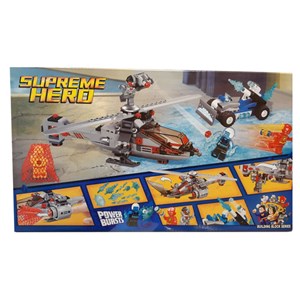 لگو دی سی هلیکوپتر فلش و ماشین قاتل یخ‌ زده سوپر هیرو 303 قطعه سری مدل Supreme Hero 10844_اسباب بازی