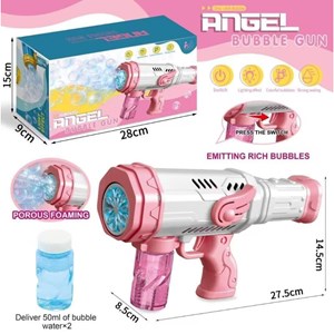 تفنگ اسباب بازی حباب ساز موزیکال Angel Bubble Machine Gun_اسباب بازی